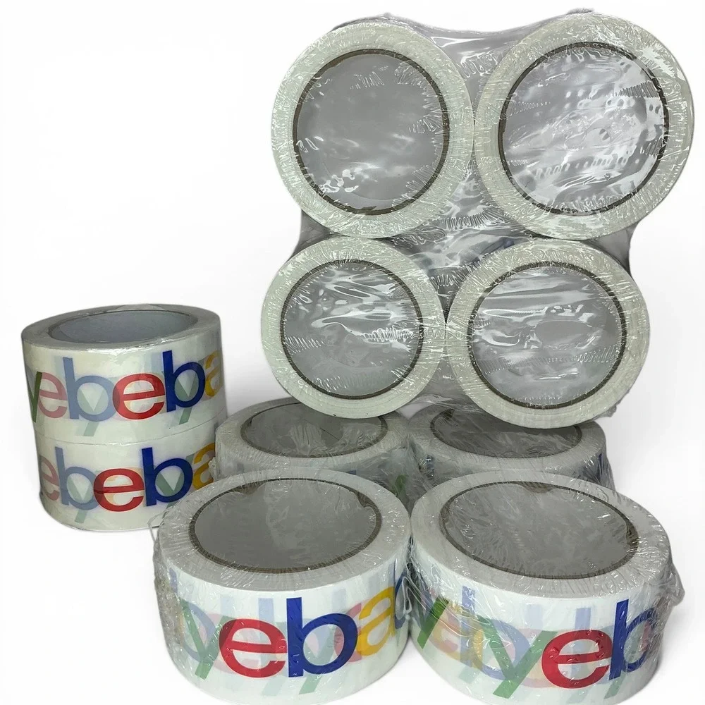 eBay White Multi-Color Packing Tape Shipping Supplies 10 Rolls Bulk Reseller